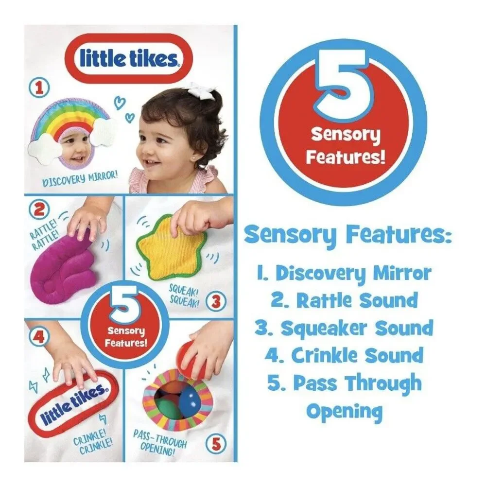 Little Tikes Unicorn Sensory Friends Ball Pit 5 Features & 20 Balls BRAND NEW